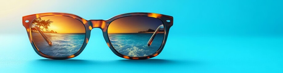 Sunglasses on a beach background | Summer Fashion Accessories