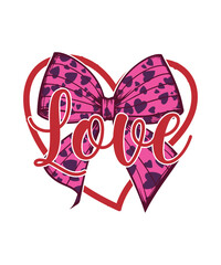 Valentine's Day Graphics Design with Love Text and Vector