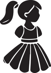 Woman cartoon silhouette illustration