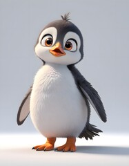 Obraz premium 3d cute penguin cartoon
