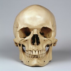 Obraz premium a human skull viewed from the front