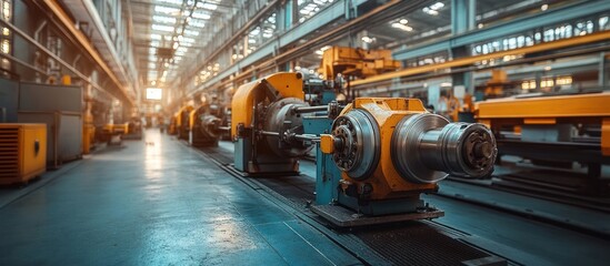 Fototapeta premium Industrial Machinery in a Large Factory.