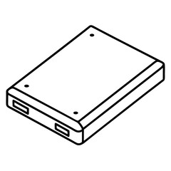 SSD Drive Vector Icon Design