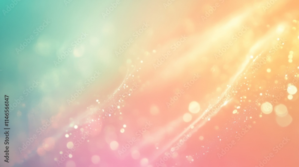 Aufkleber soft gradient background with light effects and bokeh, ideal for design and creative projects.
