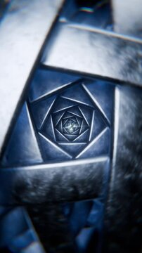 3D rendered vertical animation of
abstract background, spiral, swirl 
