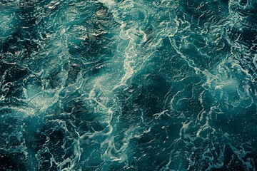 Fototapeta premium Waves of water of the river and the sea. Detailed photo textured background