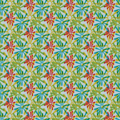 seamless pattern with flowers