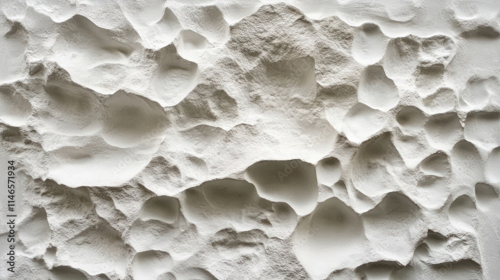 Poster textured white wall with uneven surface and varied depth.