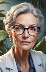 portrait of a senior woman