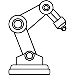 Robotic Arm Vector Icon Design