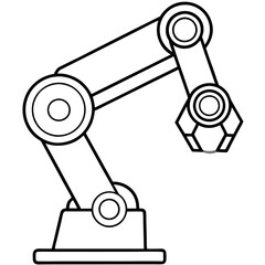 Robotic Arm Vector Icon Design