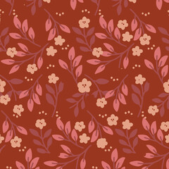 Print Seamless Pattern Design FLower Floral Art