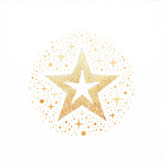 Fototapeta premium Shiny Gold and Silver Star of David Design with Abstract Background, isolated on transparent background.