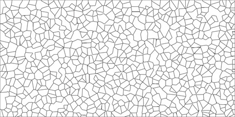  A metal grid stands isolated against a white background. White color Broken Stained-Glass Background with black lines. Diamond shape polygonal texture. 3d shapes vector Vintage Illustration.