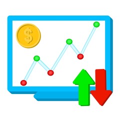 business sign, diagram, computer, bussiness icon, finance icon, bussiness element, bussiness symbol, 3d element, coin, bussiness 