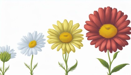 Naklejka premium flowers isolated on white background