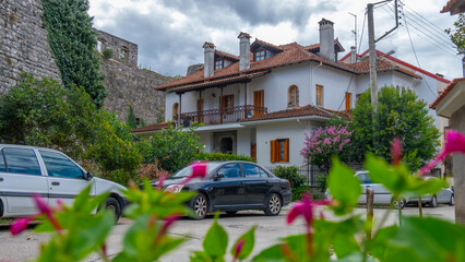 IOANNINA, GREECE - September, 10, 2024 - Courtyard in Ioannina Greece