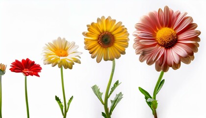 Obraz premium flowers isolated on white background