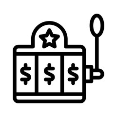 Lottery line icon
