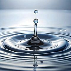 water droplets on white background