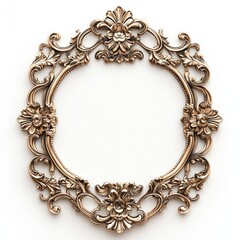 Ornate Vintage Decorative Frame Design Featuring Intricate Floral Patterns Ideal for Creative Displays and Art Presentations in Various Decorative Styles