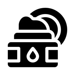 Obraz premium face glyph icon