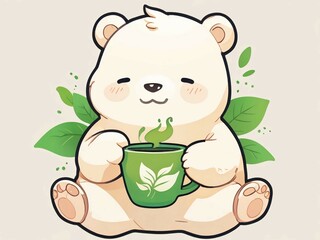 teddy bear with flowers