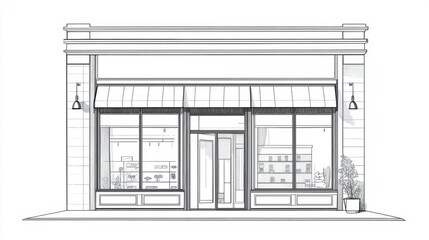 Exterior view of a store building.