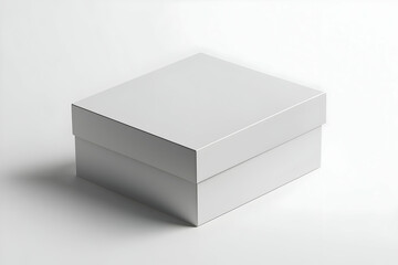 Fototapeta premium Modern Product Box Mockup Isolated on Bright White