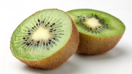 Fototapeta premium kiwi fruit on white background