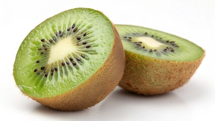kiwi fruit on a white background