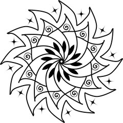 a mandala vector art illustration