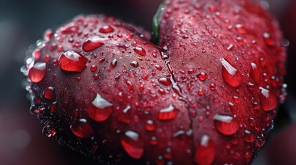 Red hearts for Valentine's Day. Selective focus.