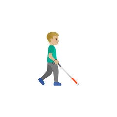 Person with Cane Emoji
