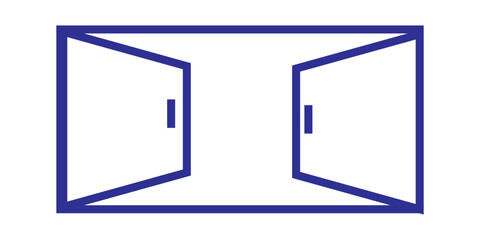 Print exit line icon