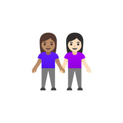 Couple Holding Hands Emoji

