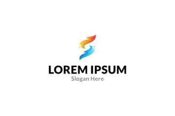 Fototapeta premium S letter simple logo concept