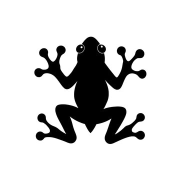 recommend clip art: Black Frog Hieroglyph Silhouette