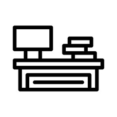 Desk line icon