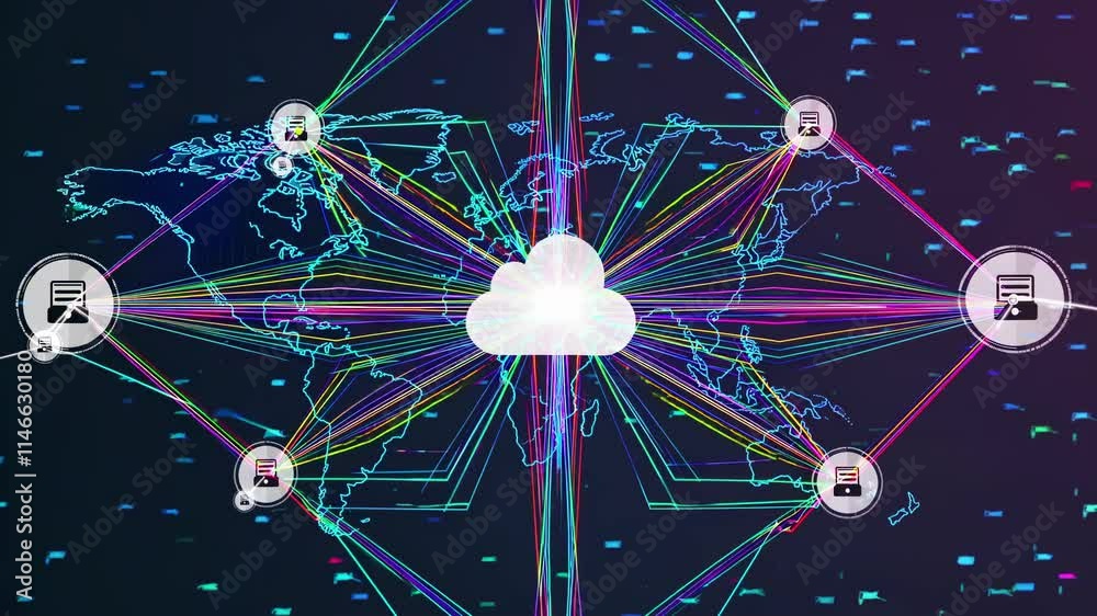 Poster understanding cloud computing through a global network representation with interconnected data syste
