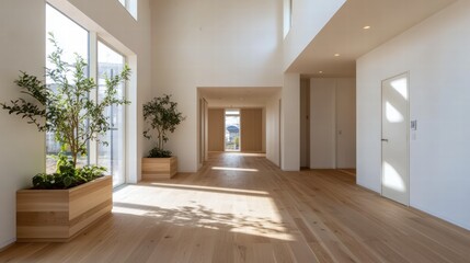 Obraz premium Modern Minimalist Interior with Natural Elements