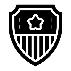 protection shield of united states of america glyph icon