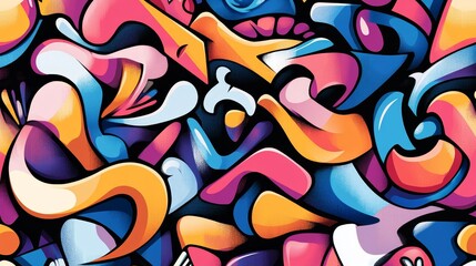 abstract, background, elegant colorful artwork featuring dynamic shapes and fluid forms.