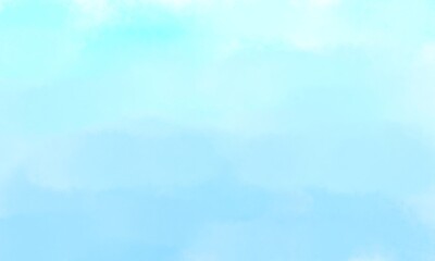 Soft and dreamy watercolor background with a blend of light blue and turquoise hues, creating a tranquil and serene atmosphere.