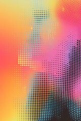 Abstract multicolored background; dotted pattern, gradient hues.