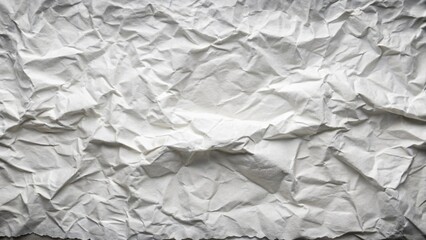 Fototapeta premium White paper ripped torn background blank creased crumpled posters placard grunge textures surface backdrop / Space for text 