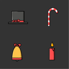 Vector Christmas attributes.EPS