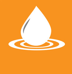 Fototapeta premium Waterdrop vector icon set. Rain drip liquid logo. Droplet sign. Tear and oil isolated symbol. Simple blue splash mark.
