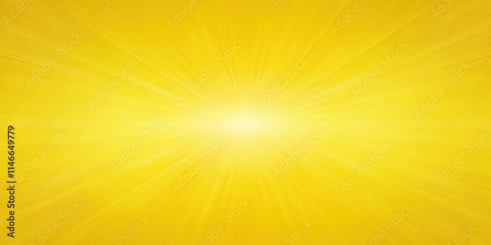 Poster abstract radiating golden light background with a smooth transition from bright to darker yellow ton