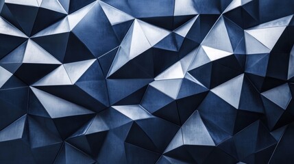 Fototapeta premium abstract blue geometric polygonal background